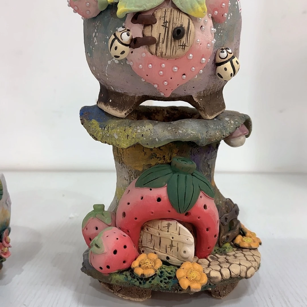 s***虾本默花器麦饭石花盆