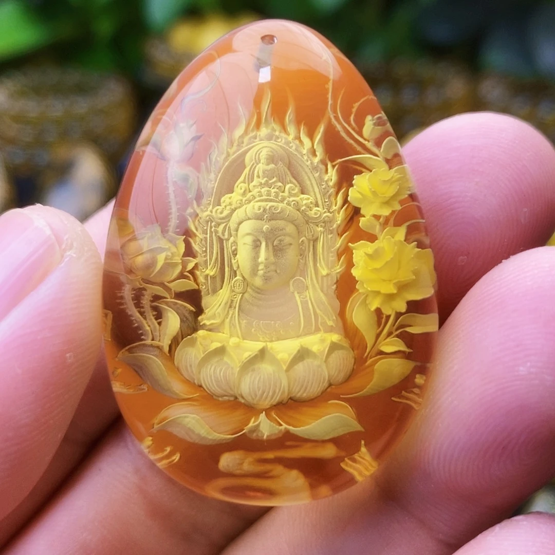 【闪购商品】金珀吊坠(不含链)未镶嵌