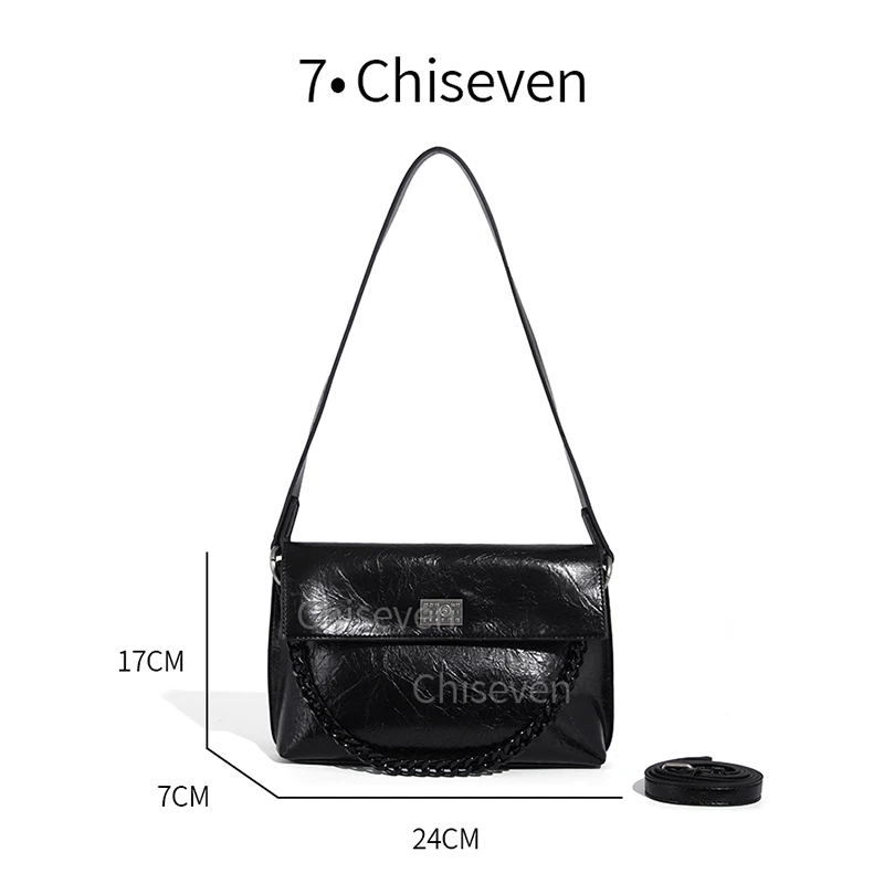 【77定制】QYX-9659-黑色-轻奢时尚简约百搭女士新款单肩斜跨包