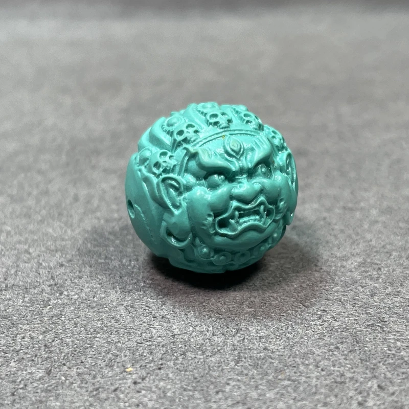 3000黄财神蒙松走色料顶珠配珠手串配珠文玩配饰星月菩提