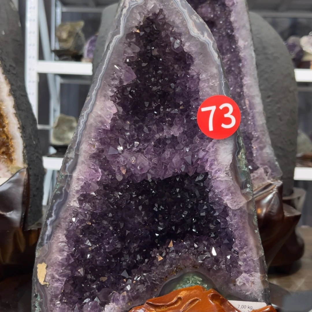 紫晶摆件未镶嵌水晶