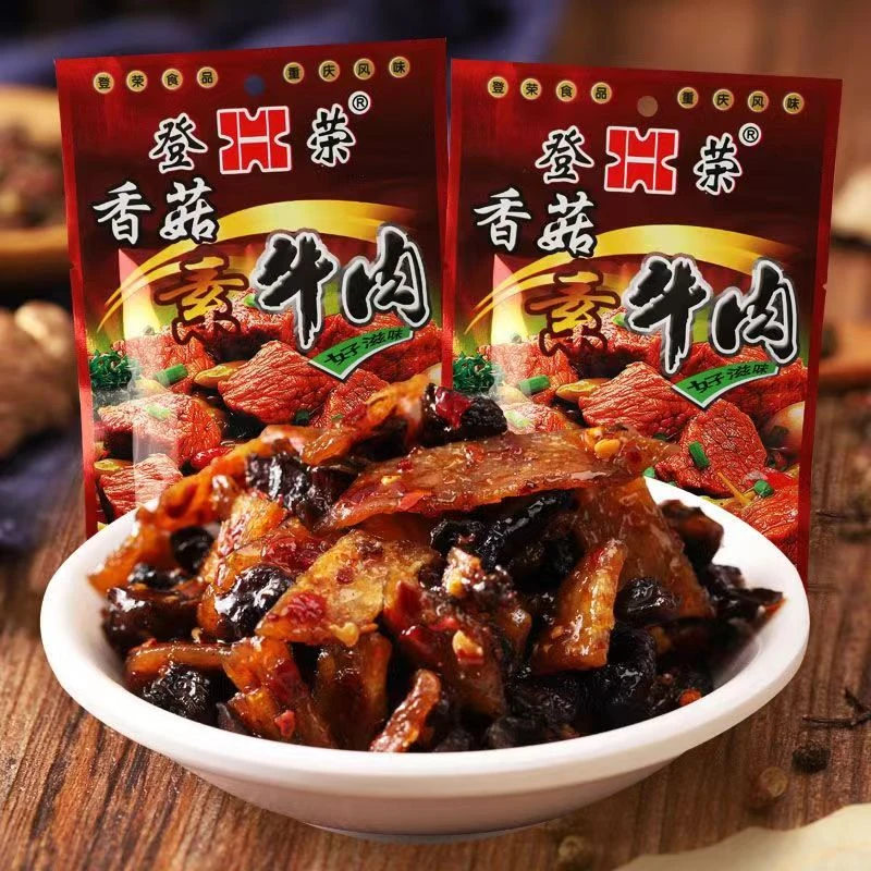 登荣香菇辣条重庆风味追剧麻辣素肉网红怀旧零食豆制品解馋小吃