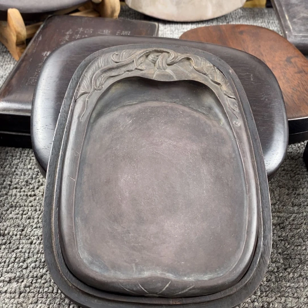 清瓜果原盒端砚双面