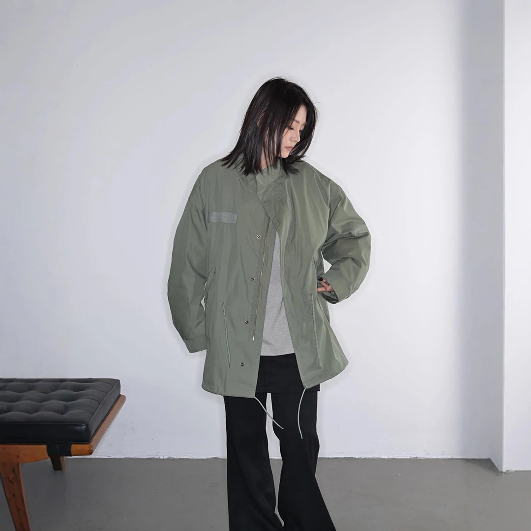 DUCURNO复古立领羽绒服女冬季2026新款时尚气质加厚保暖短款外套