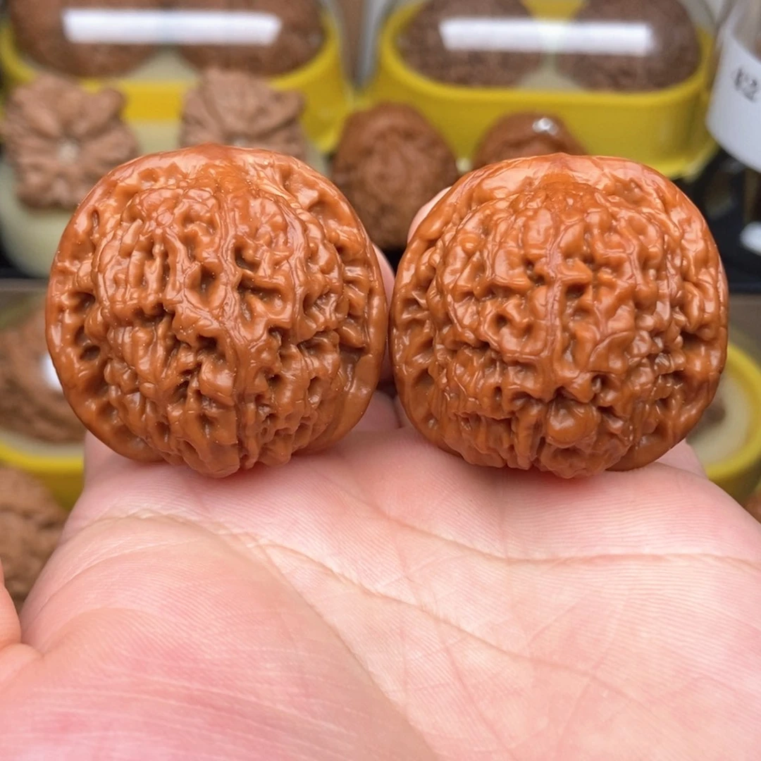 把件文玩核桃38莲花