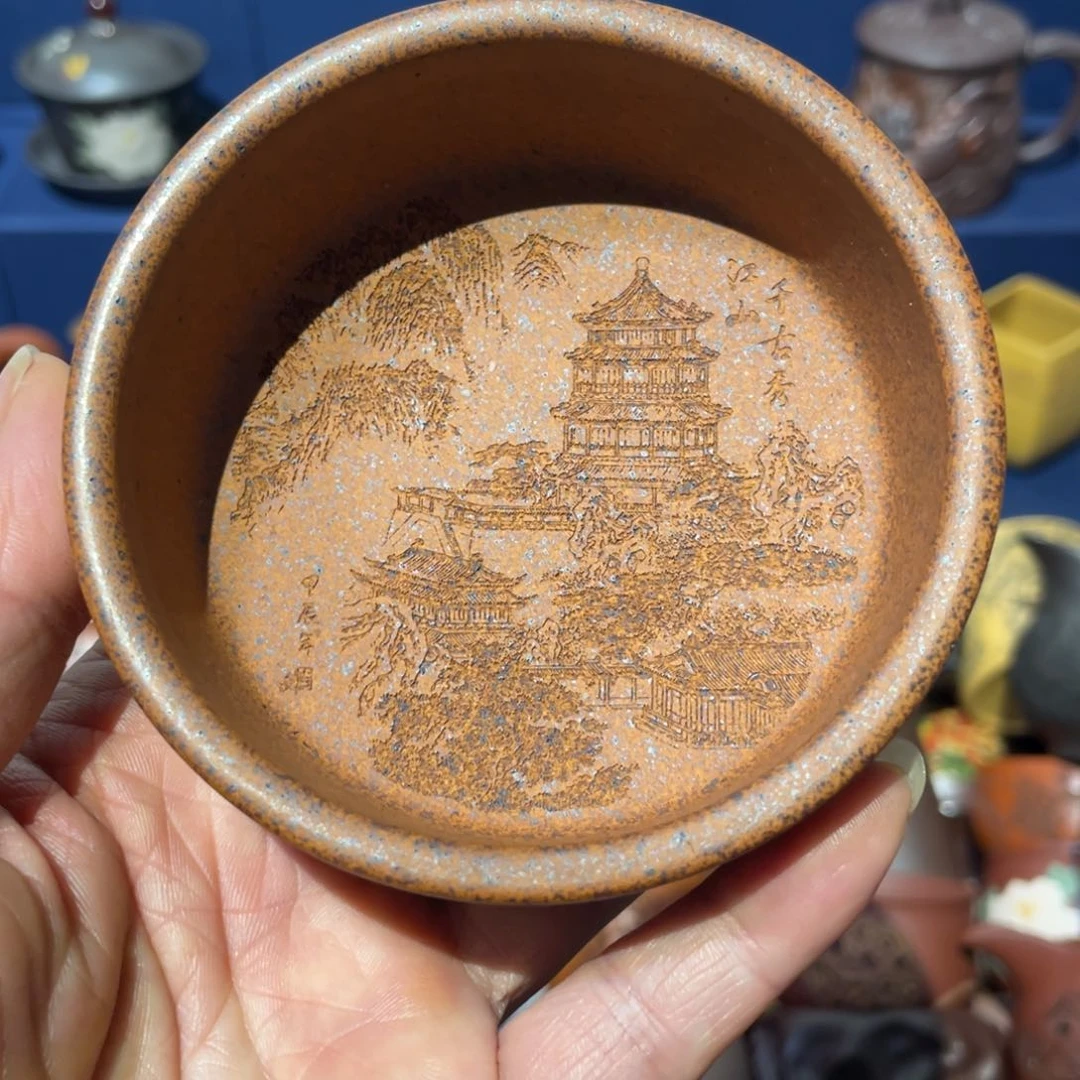 原矿紫砂手工主人杯