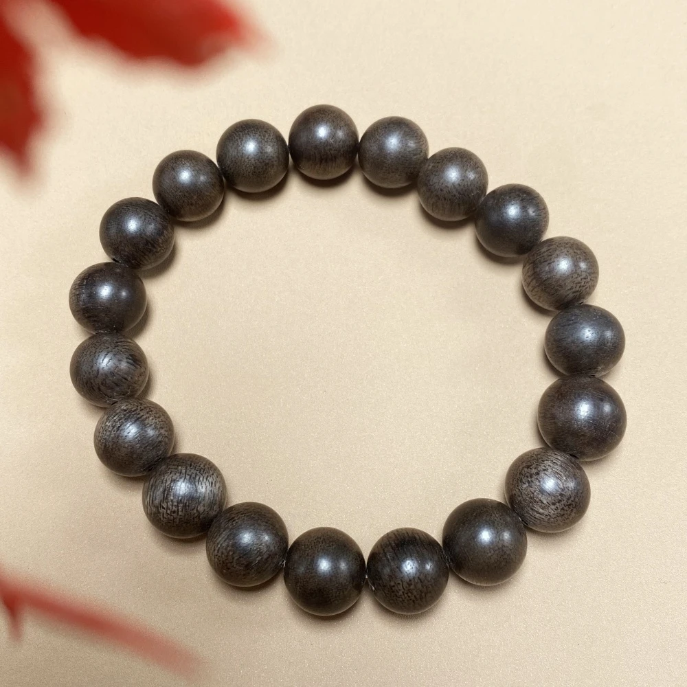 【天禧沉香】文莱黑奇软丝老料10mm单圈