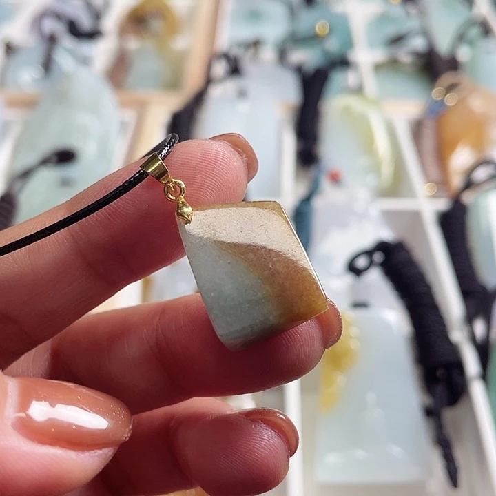 翡翠颈饰银S925镶嵌85955485858