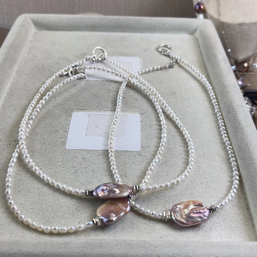 淡水珍珠项链未镶嵌【纯恬】多样性发货