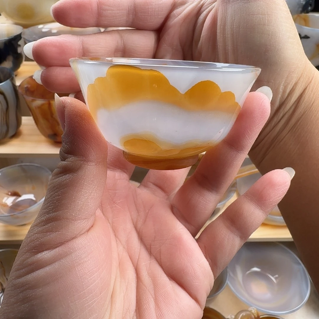 玛瑙/玉髓未镶嵌茶杯