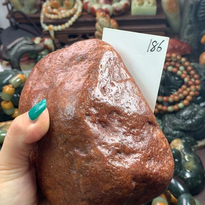 岫岩河磨玉（透闪石质玉）把件未镶嵌