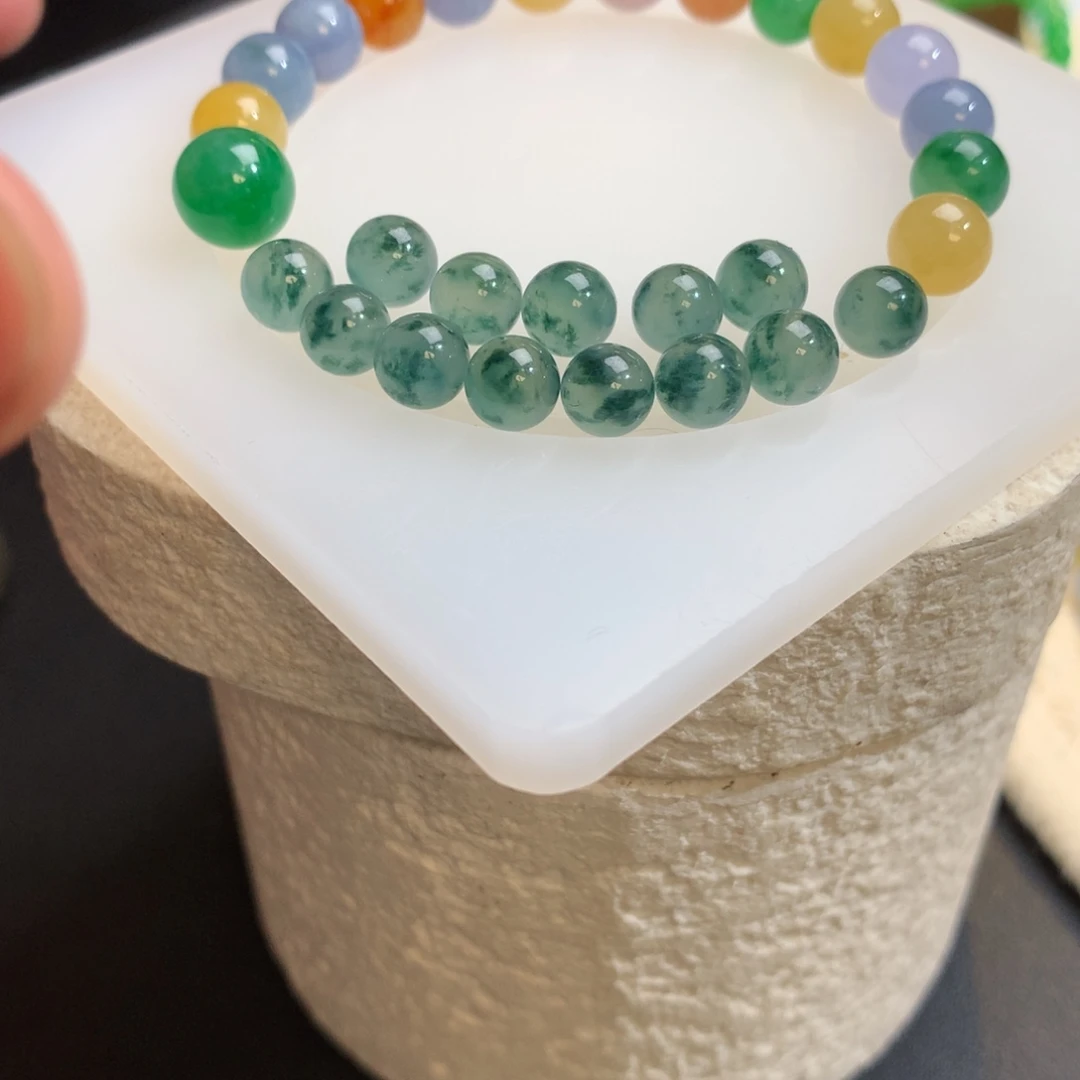 散珠翡翠天空蓝飘蓝花