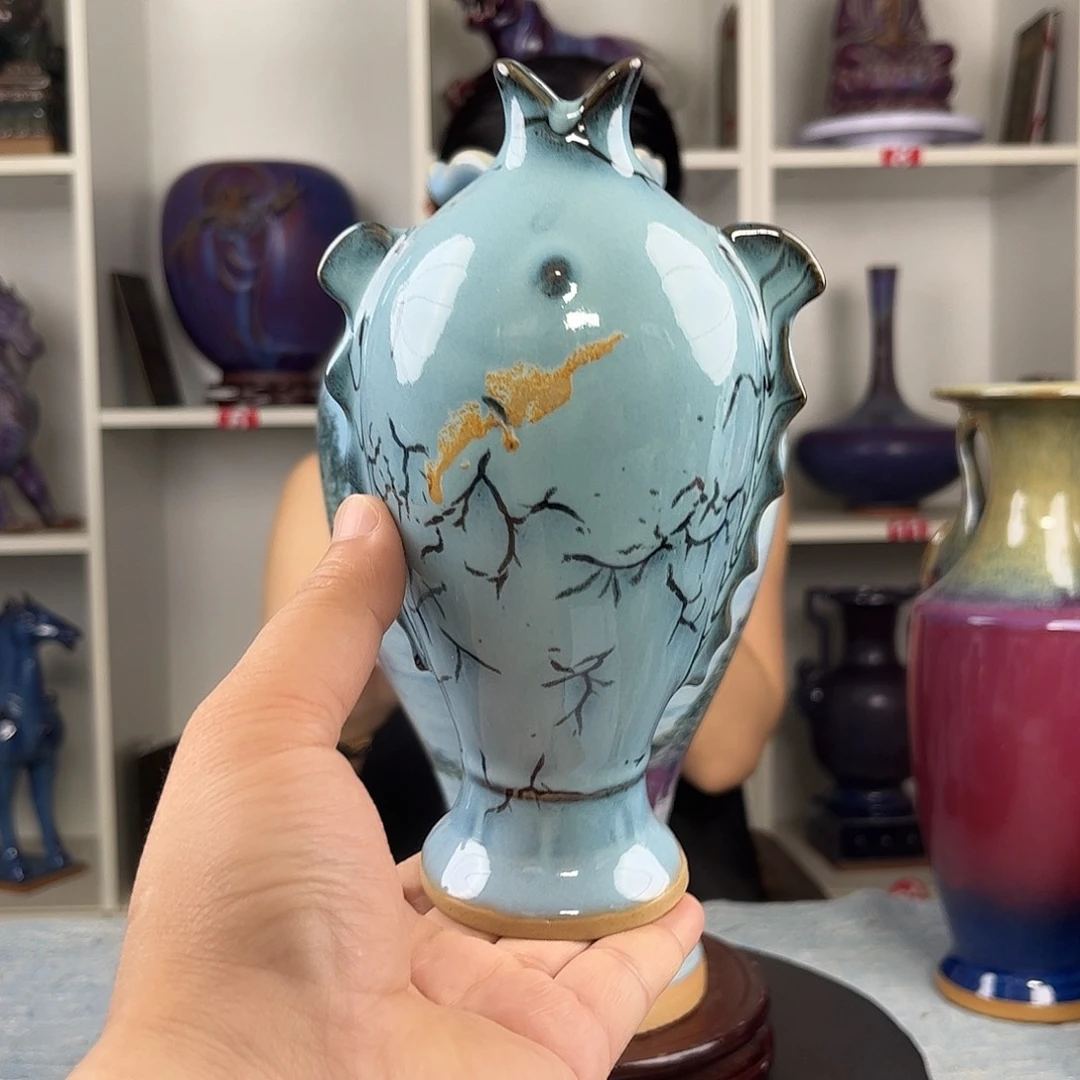 瓷片摆件……鱼瓶……