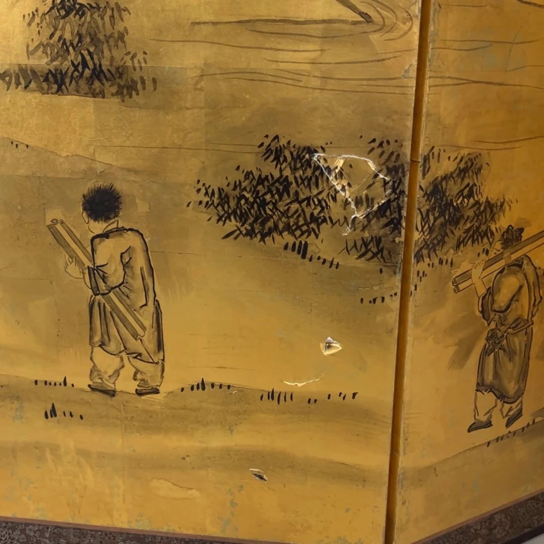 知***岫绘画屏风框画茶空间设计