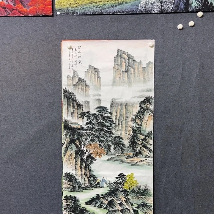 国画四尺仿古山水一副