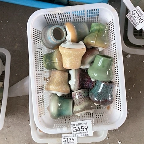 紫砂花盆459微瑕品口径3厘米左右口不圆