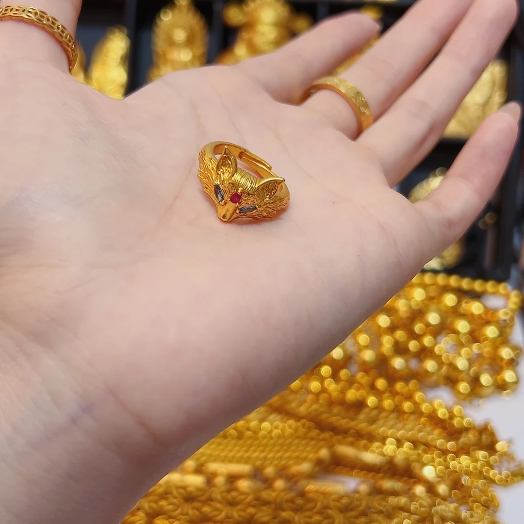 无合金无合金开口灵狐戒指