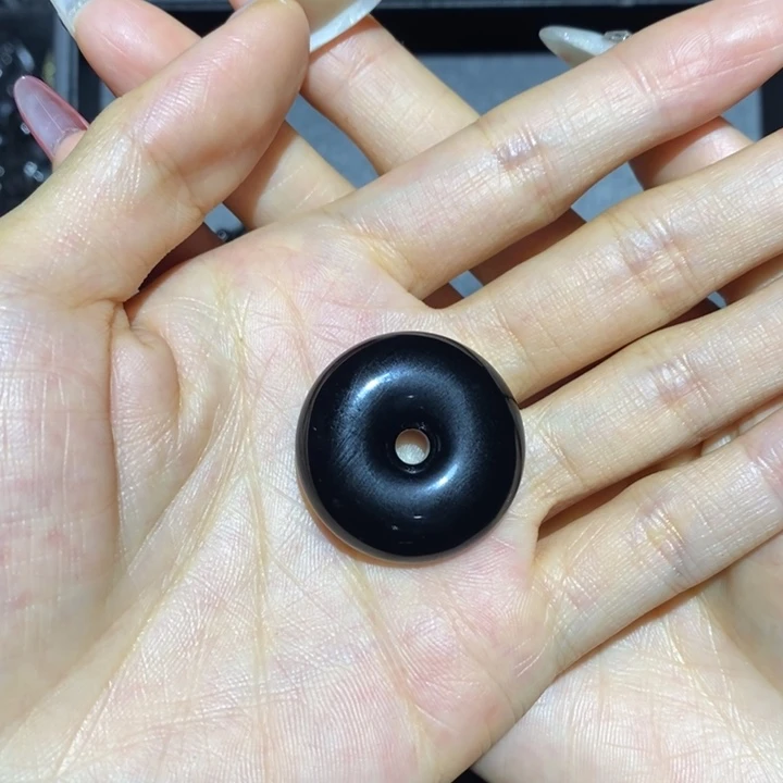 黑曜岩吊坠(不含链)未镶嵌小*姐