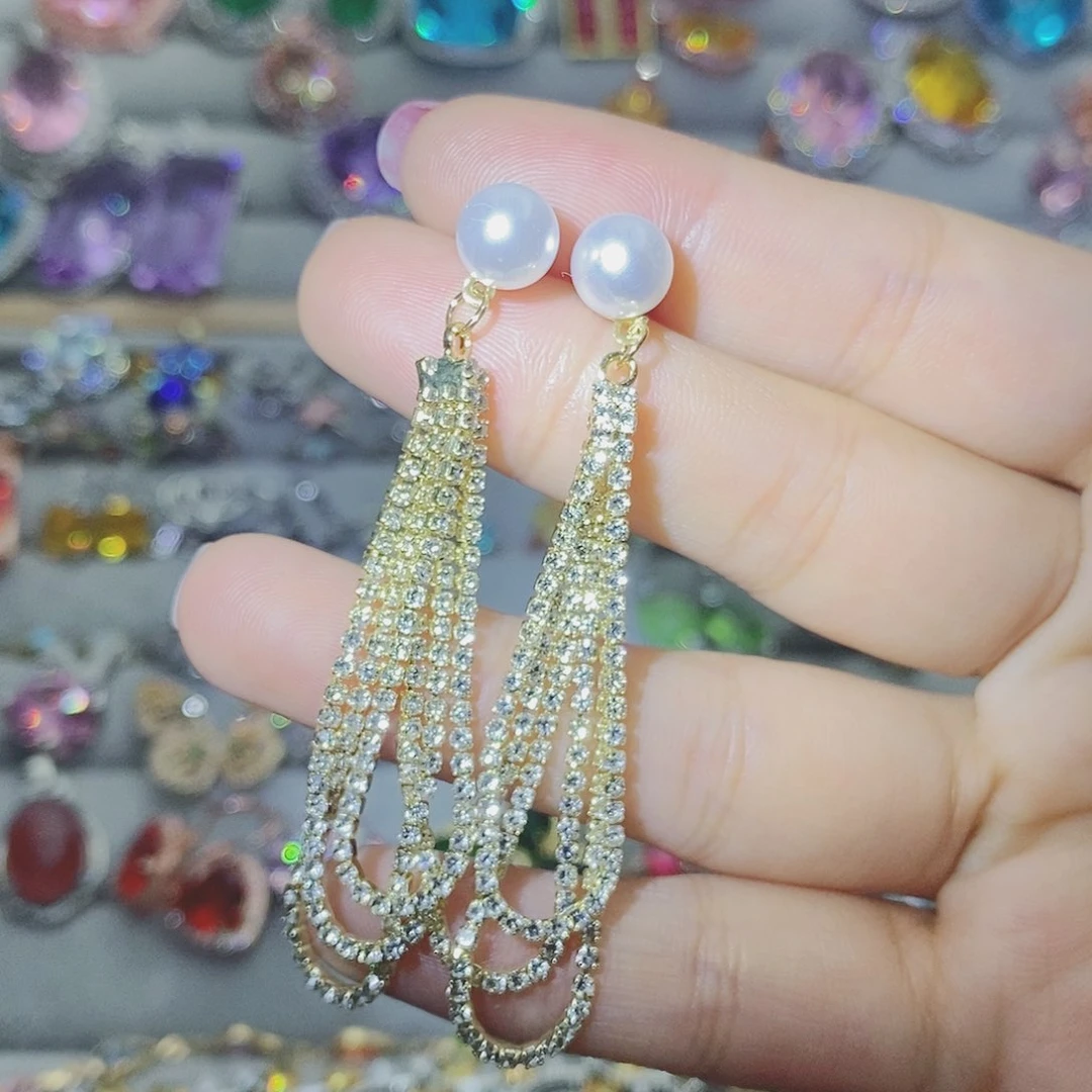 【闪购商品】托帕石耳饰银S925镶嵌