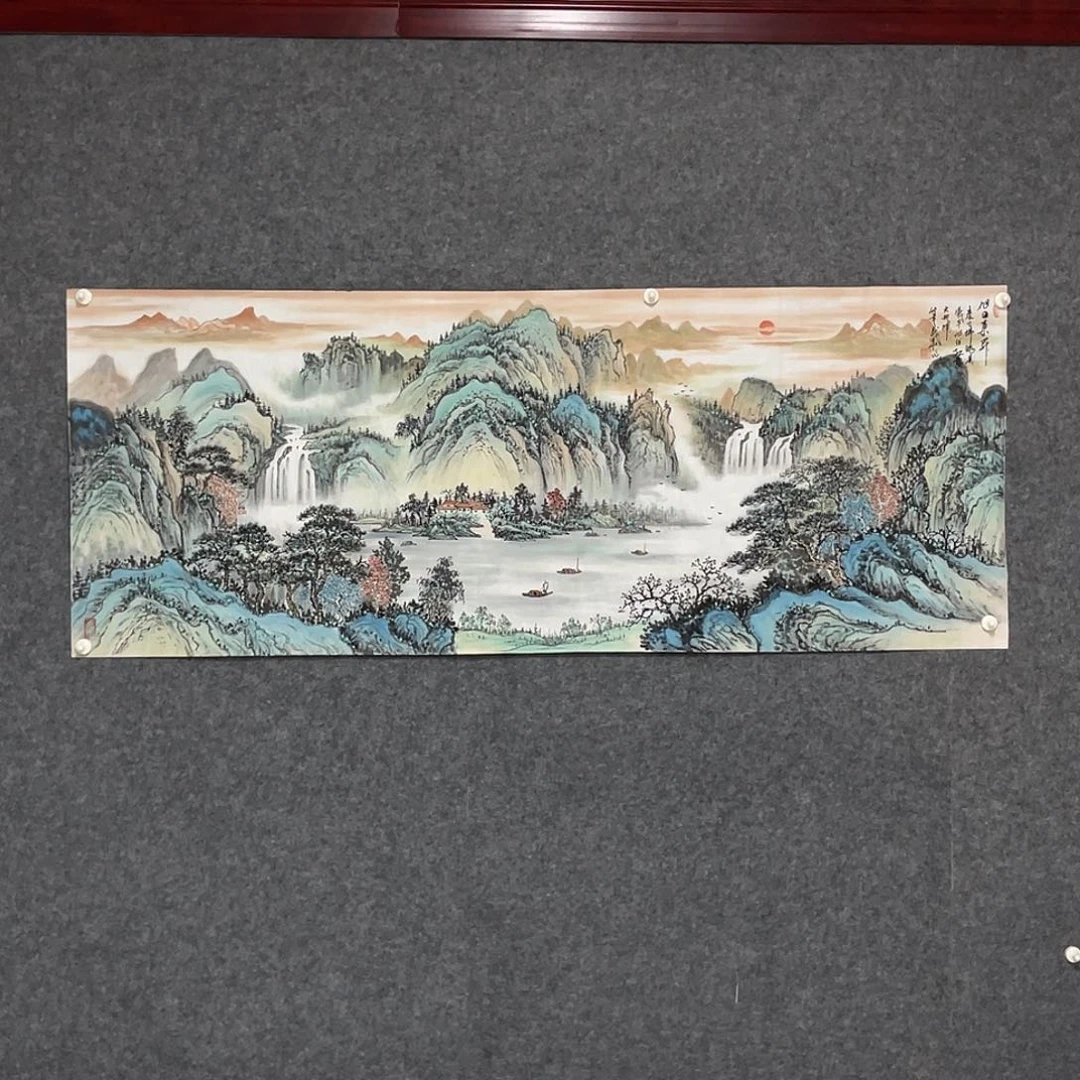 国画小六尺178.69画芯 王义华老师 旭日东升