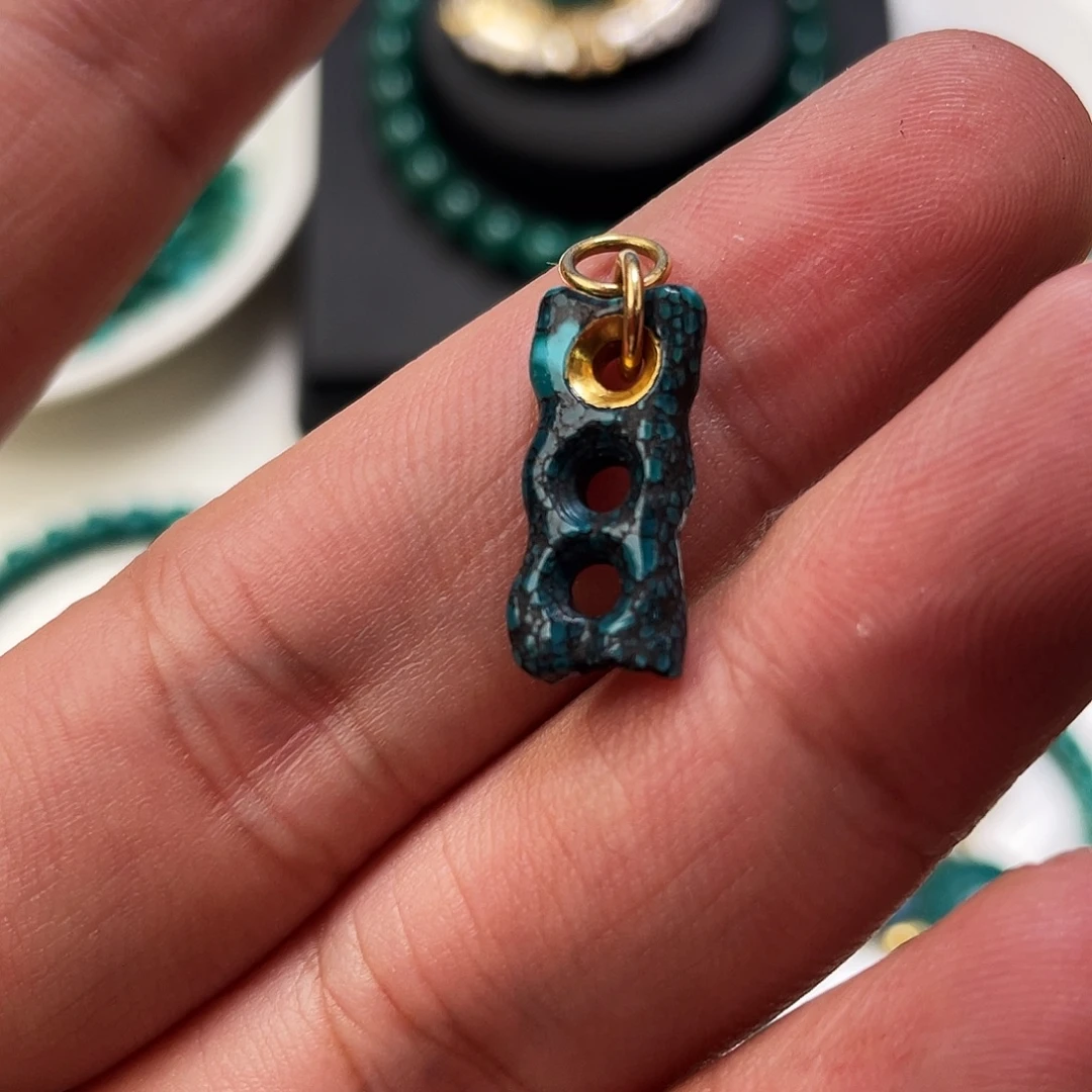 绿松石足金镶嵌珠宝奇石