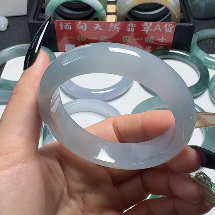 翡翠手镯未镶嵌2号53.7正圈