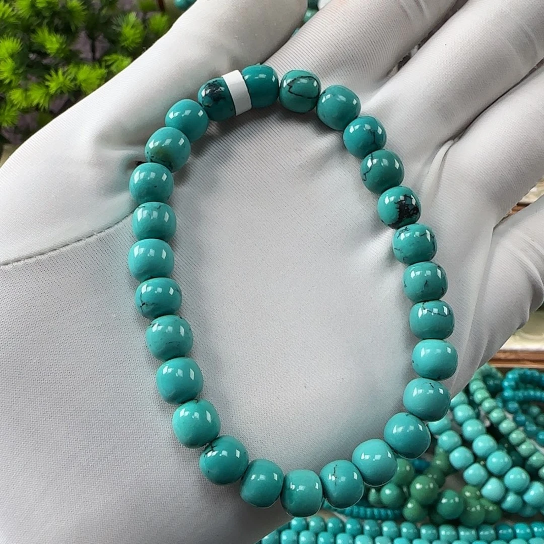 绿松石未镶嵌手串7mm+