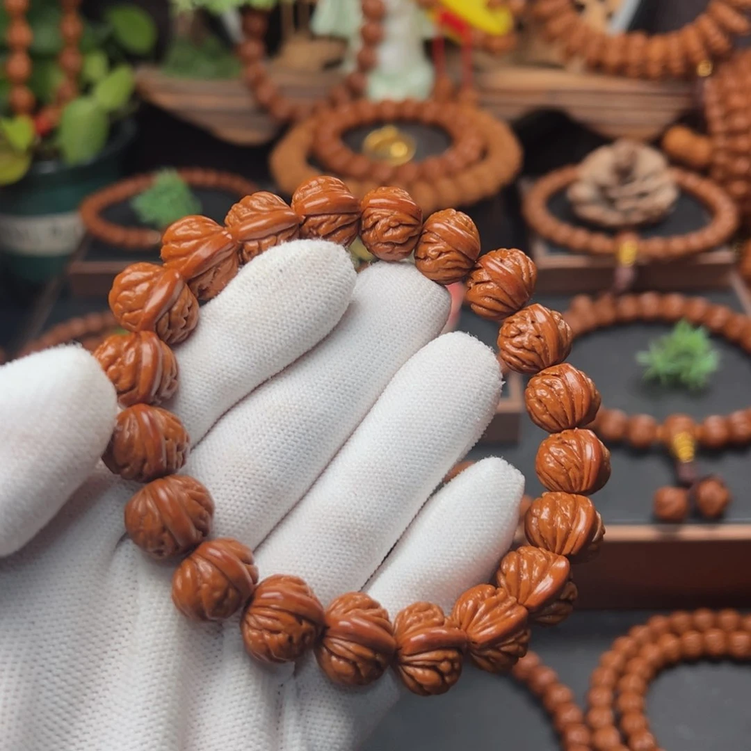 吊坠桃核1.4火麒麟手串