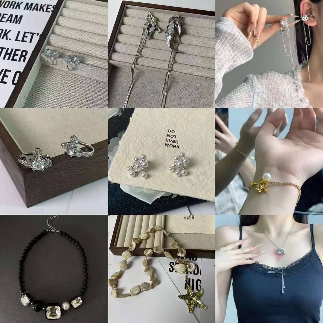 合金锆石项链 直播盲盒福利！！！小众手工设计项链轻奢饰品时尚百搭