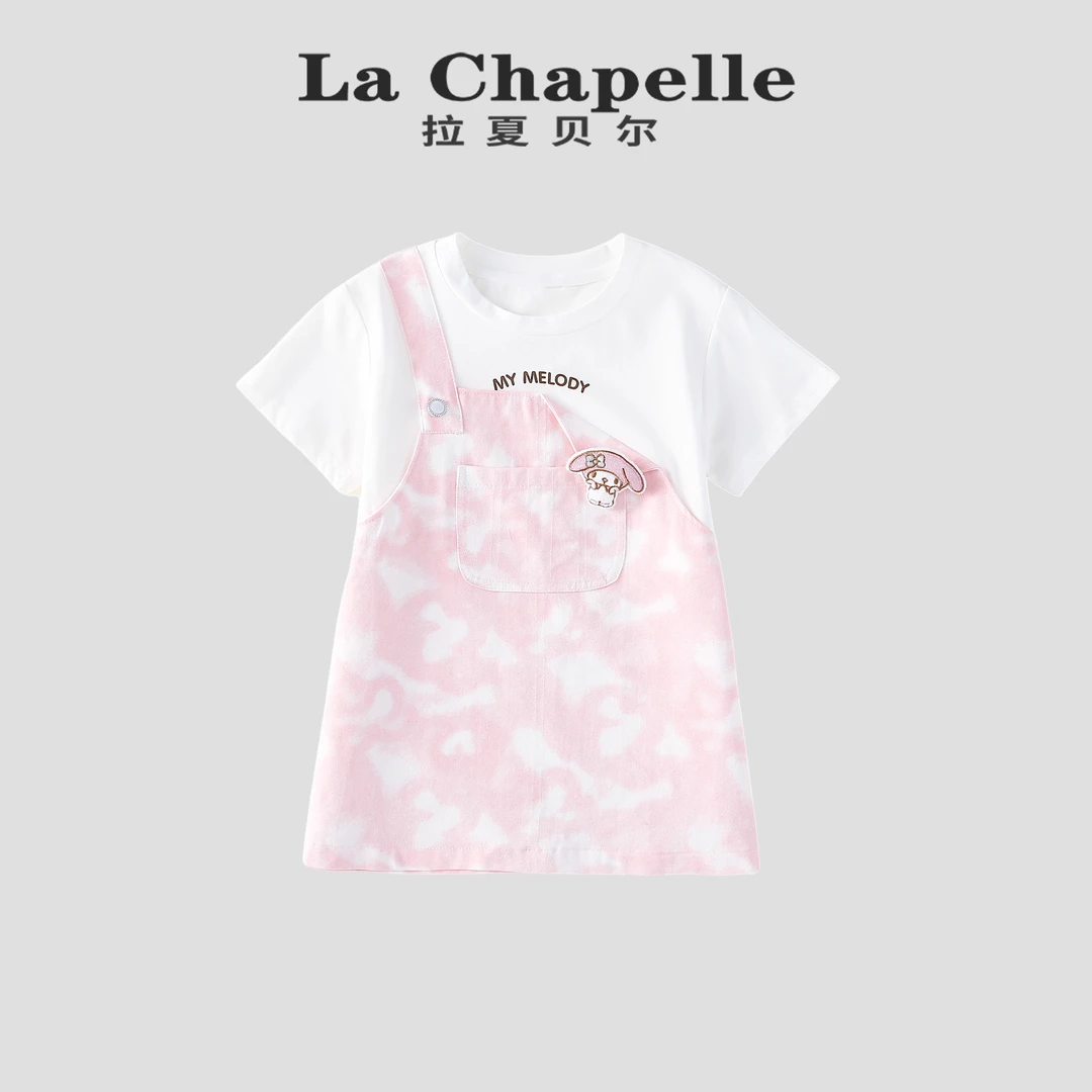 La Chapelle【拉夏贝尔】女童连衣裙夏季新款休闲洋气时尚LB608
