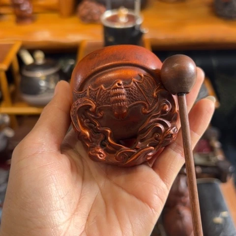 蜜安罐瓷香炉锡茶则