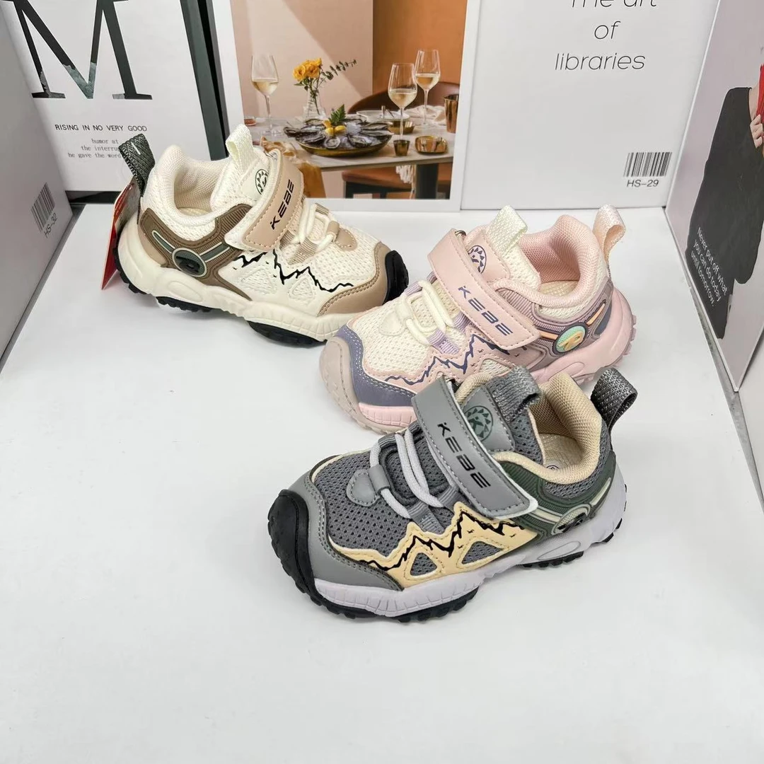 3185-儿童双网面时尚复合底防滑机能鞋冬季运动鞋