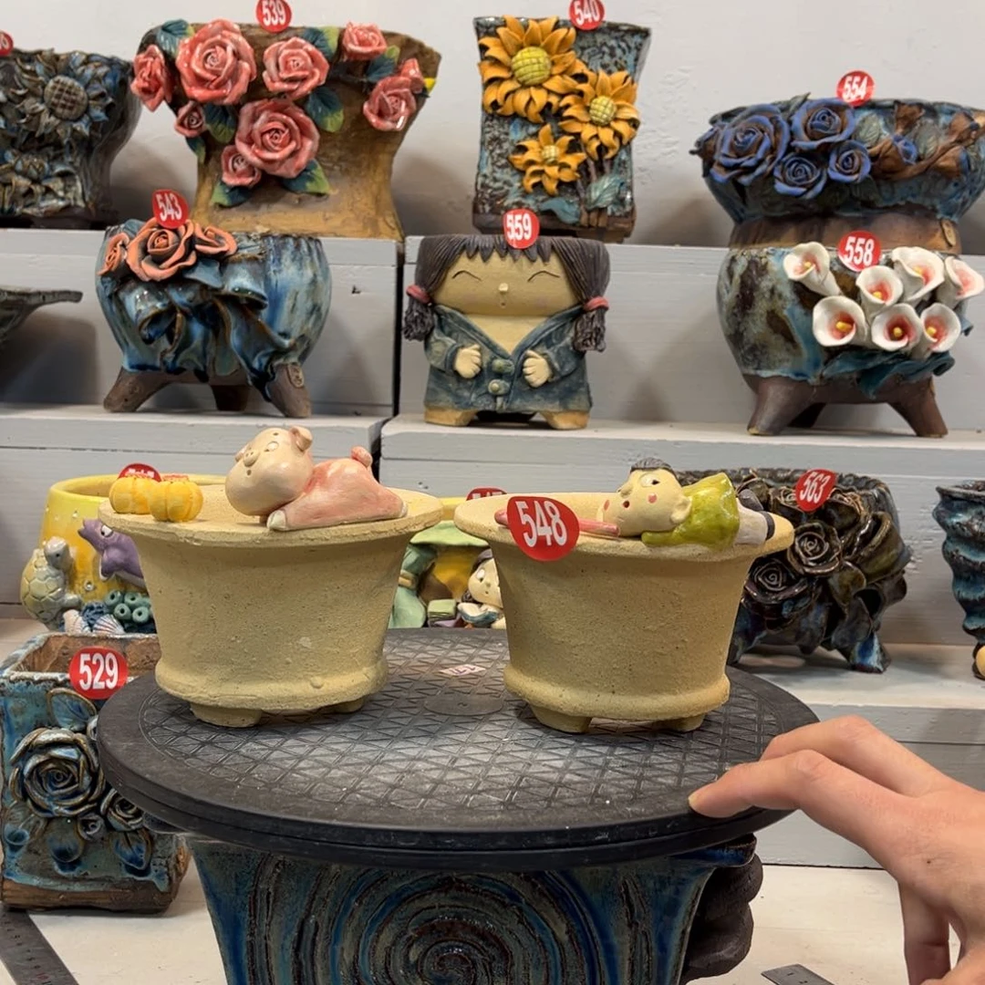 陶瓷陶然花盆548号