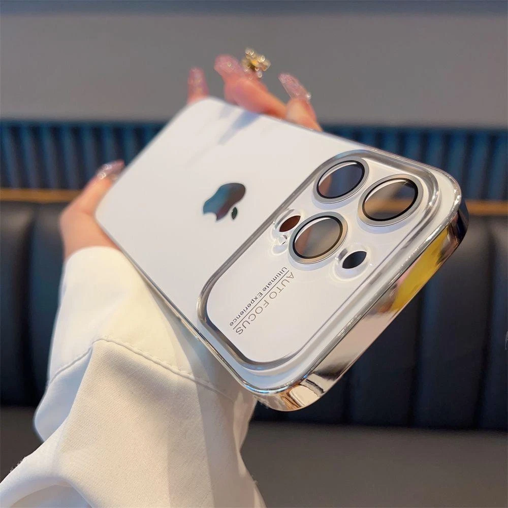 磨砂原机适用于iPhone15promax手机壳苹果13镜头膜14pro电镀16pro