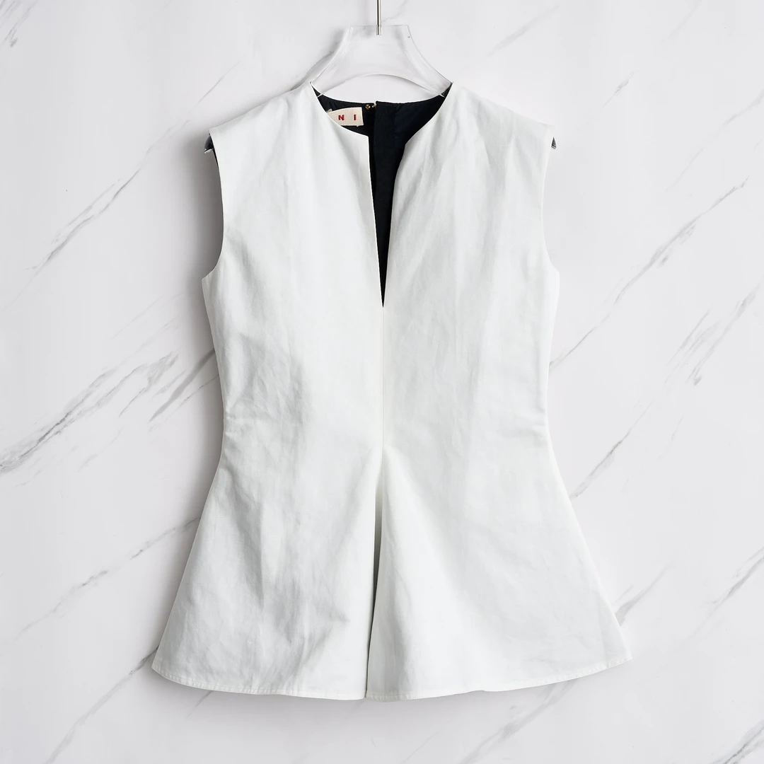 全新未使用/Marni女士无袖收腰上衣MRGU00139