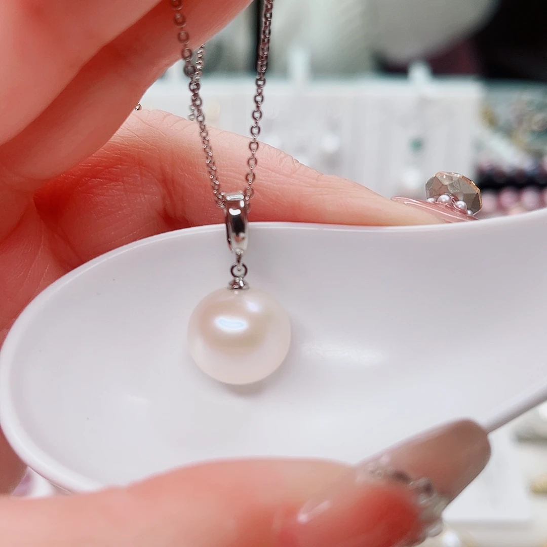 合金淡水珍珠吊坠(赠链)