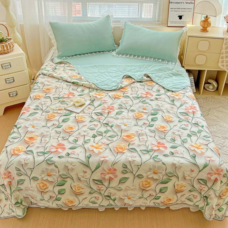 2025新款5D立体凉感丝夏被仿锦氨空调被冰淇淋夏凉被