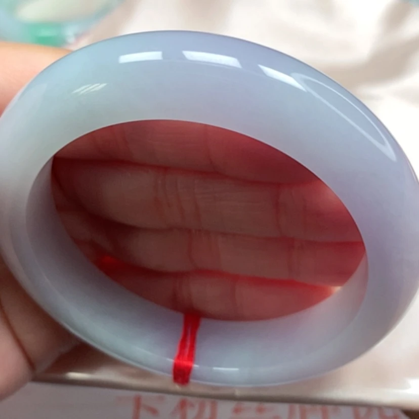 【闪购商品】翡翠手镯未镶嵌冰胶仙紫手镯5455圈6号