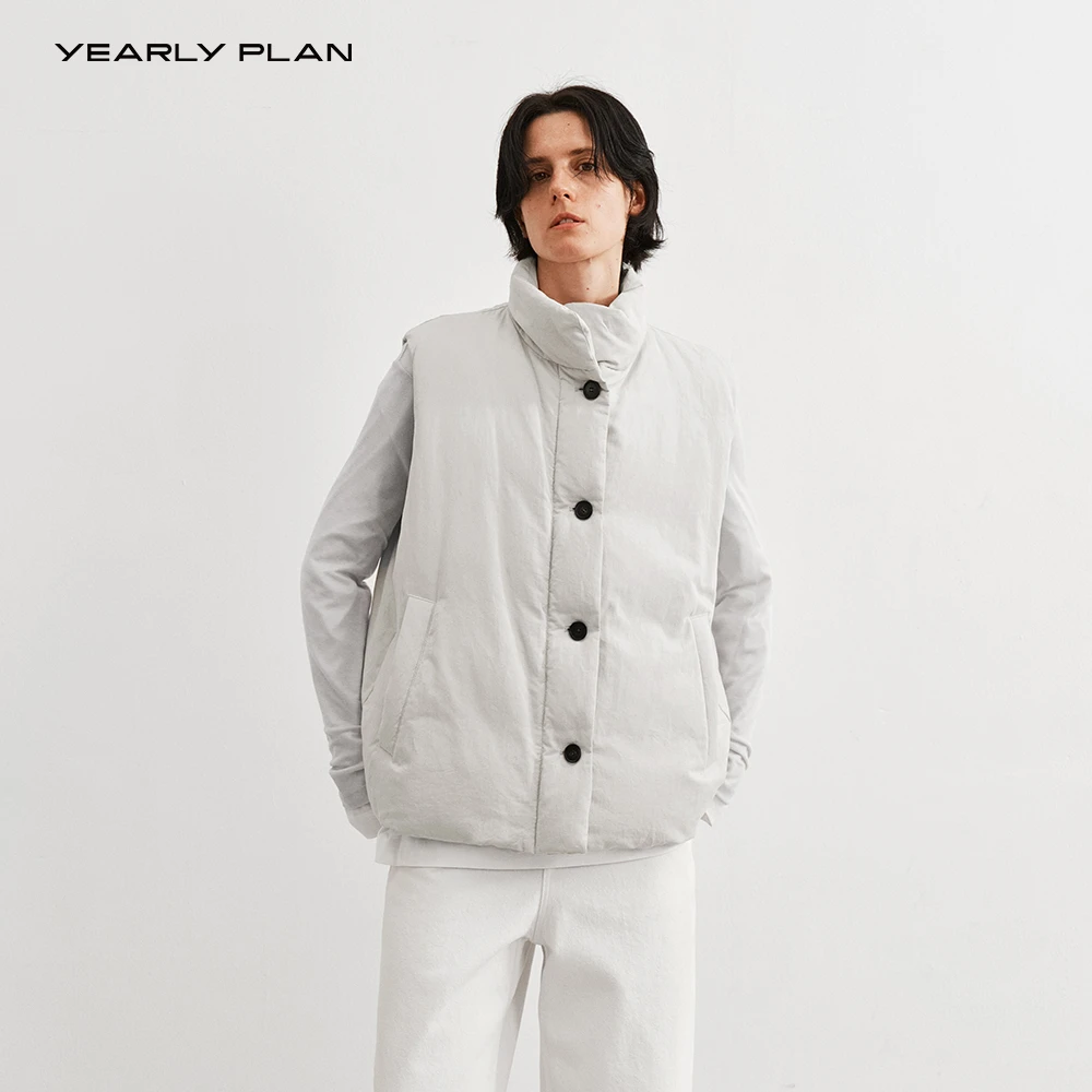 YEARLY PLAN 2025冬 松弛宽松柔软温暖休闲羽绒马甲 2981