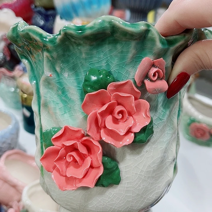 多肉陶瓷花盆满10元包邮