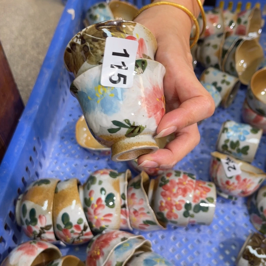 长***7壶素浅陶瓷手工手绘