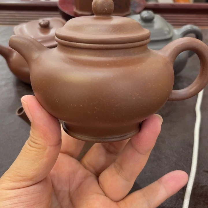 茶壶紫砂台希紫泥掇只