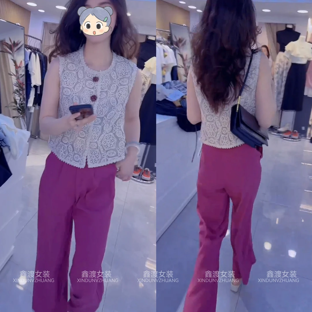 2025夏季新款时尚显瘦气质女士网红洋气两件套百搭款D21193