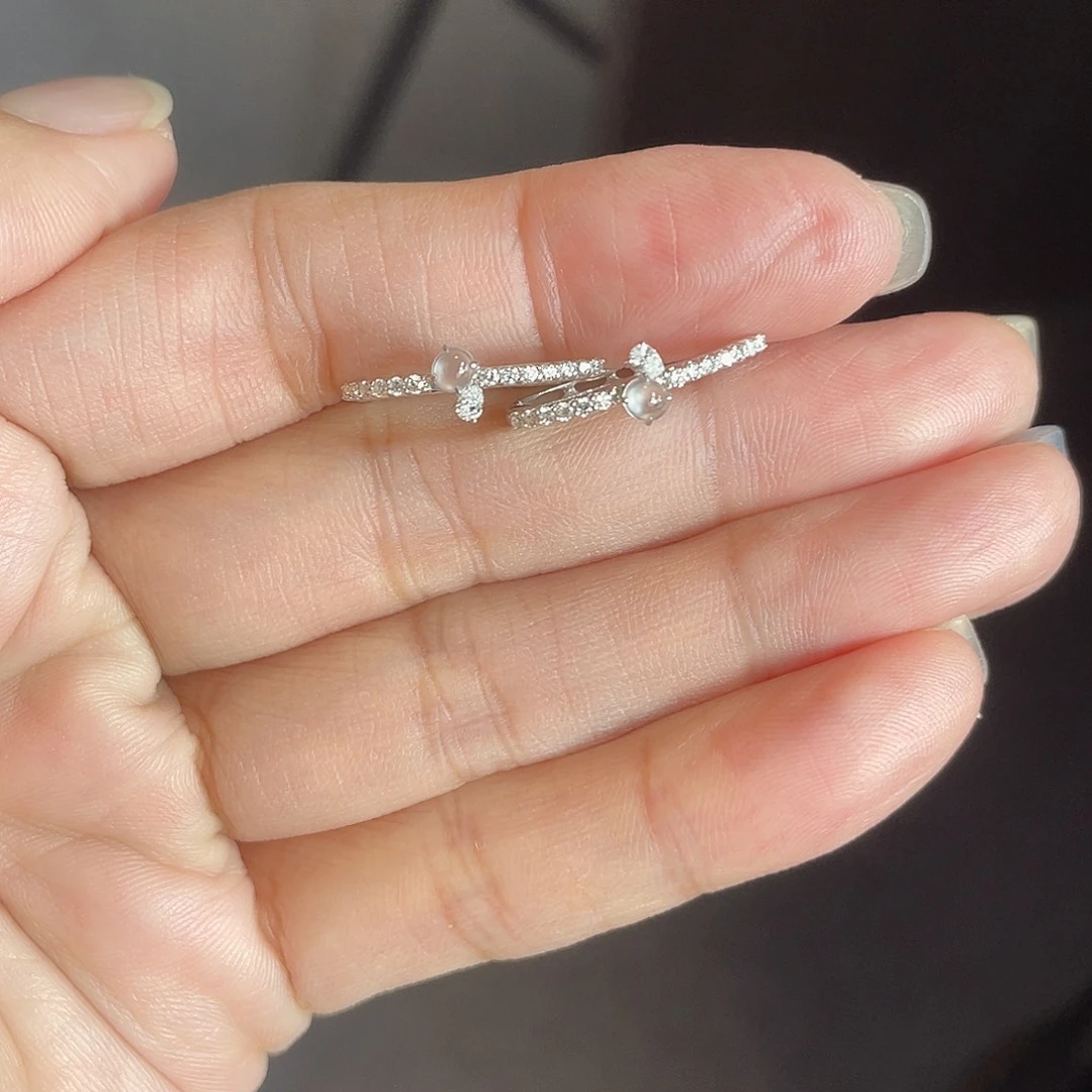 翡翠18K金镶嵌耳饰