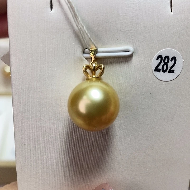 海水珍珠吊坠(不含链)18K金镶嵌