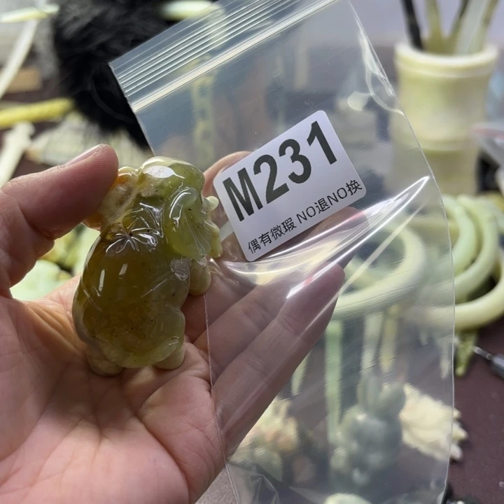 蛇纹石玉发饰合金千**集