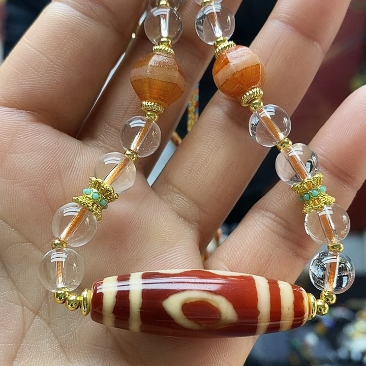 玛瑙/玉髓合金颈饰