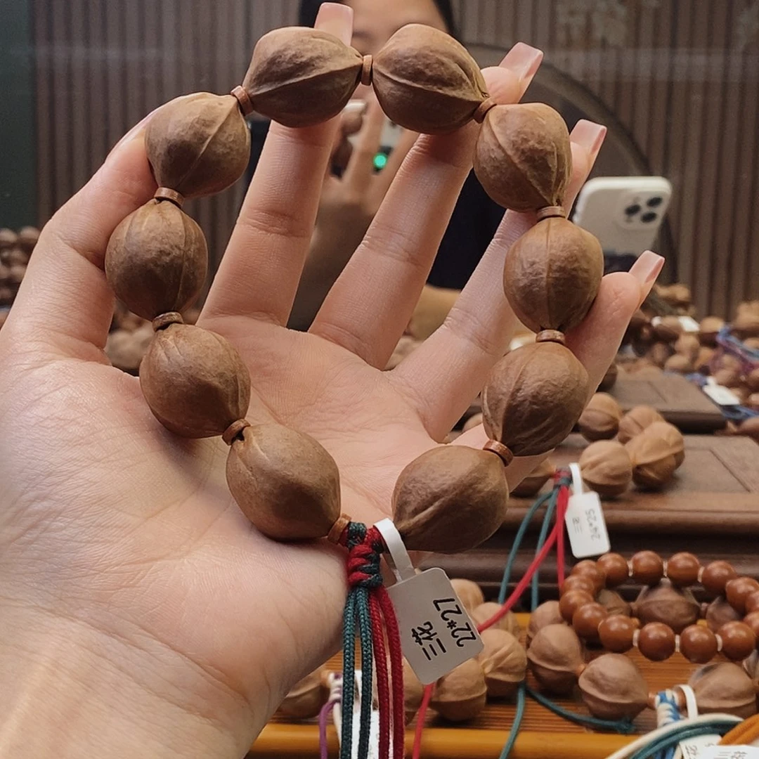 手串橄榄核这****见原生态正宗梅林铁核