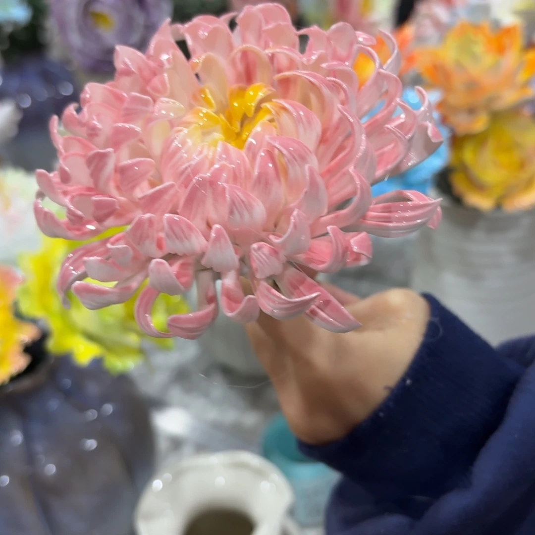 陶瓷花，20元发货，退款拉黑
