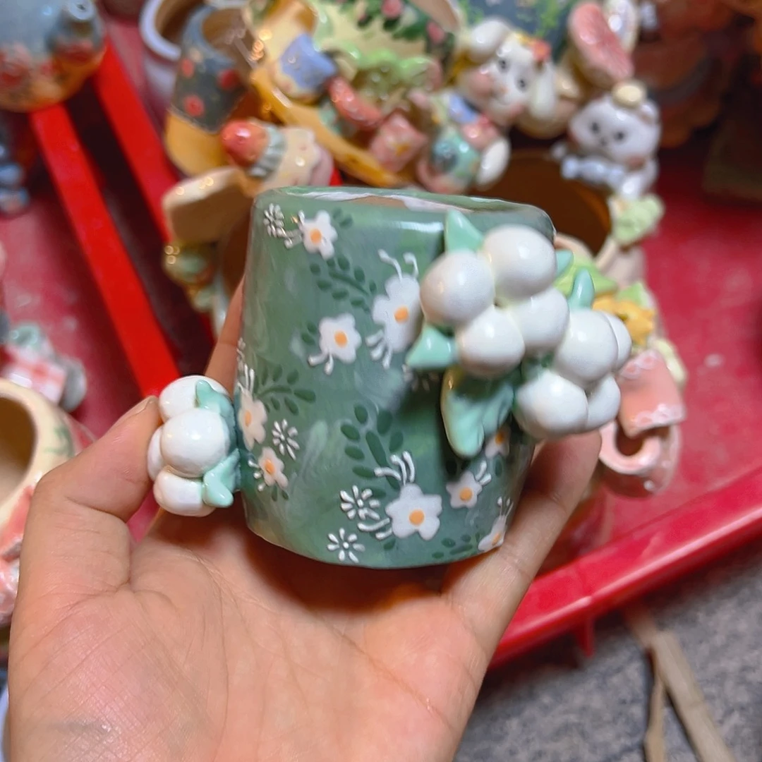 清仓老梧家的手工多肉花盆